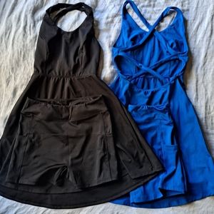 Halara crossback athletic dresses with pocketed bike shorts size M